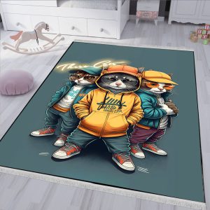 فرشینه طرح گنگ گربه