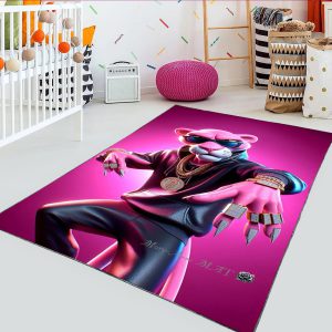 فرشینه طرح پلنگ صورتی