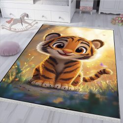 فرشینه اتاق بچه طرح ببر کوچولو کارتونی