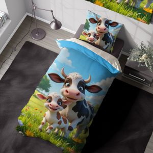 ست روتختی طرح کارتونی گاو رئیس مزرعه