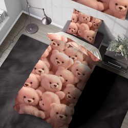 روتختی طرح خرس تدی صورتی