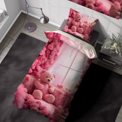 ست روتختی طرح خرس تدی صورتی
