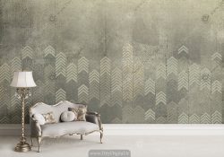 پوستر دیواری سه بعدی پتینه ای مدرن
