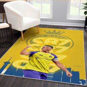 فرشینه طرح رونالدو با لوگوی تیم النصر