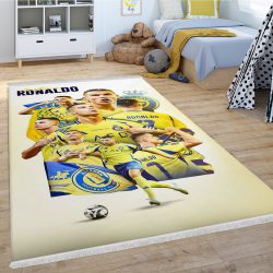 فرشینه طرح گرافیکی رونالدو با لباس النصر