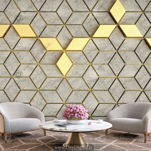 پوستر دیواری طرح ساده و مینیمال سه بعدی