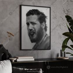 تابلو دکوراتیو چهره محبوب تام هاردی