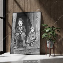 تابلو فریم دار چارلی چاپلین