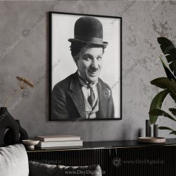 تابلو مشاهیر جهان با تصویر چارلی چاپلین
