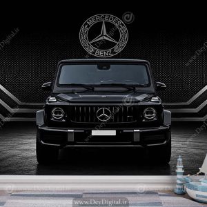 پوستر دیواری اتاق پسرانه طرح مرسدس بنز