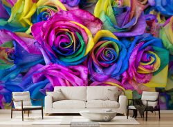 پوستر دیواری گل رنگی ba-2209