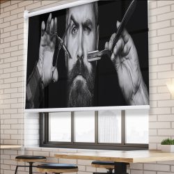 پرده شید برای لارایشگاه مردانه