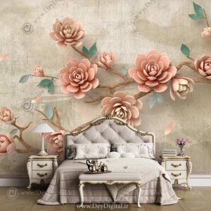 پوستر دیواری گل هنری ba-2676