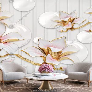 پوستر دیواری پذیرایی سه بعدی