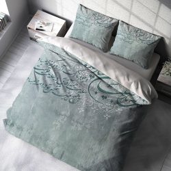 ست روتختی طرح جدید خطاطی با زمینه سبز روشن