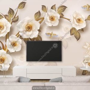 پوستر دیواری گل سه بعدی ba-3857