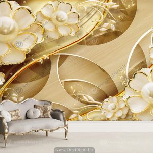 پوستر دیواریبرای پذیرایی طرح گل