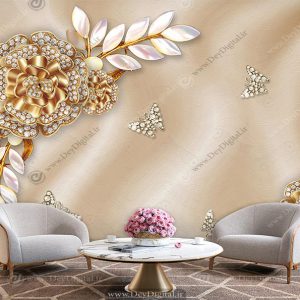 پوستر دیواری ساده پشت تلویزیون ba-4624