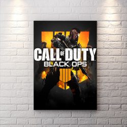 تابلو گیمینگ طرح بازی call of duty با تم زرد و مشکی