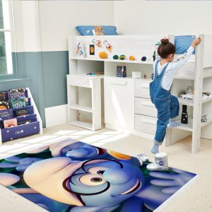 فرش چاپی طرح اسمورف عینکی