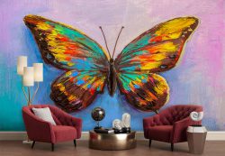 پوستر دیواری پروانه رنگی ba-5801