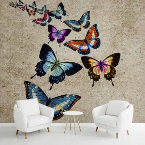 پوستر دیواری پرواز پروانه ها ba-5805