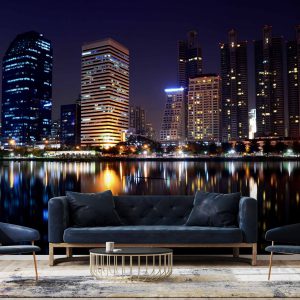 پوستر دیواری شهر در شب ba-5821
