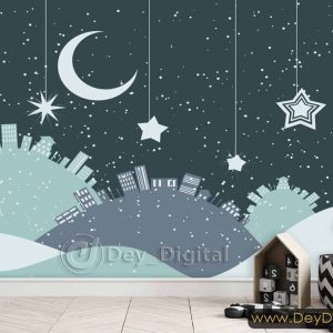 پوستر دیواری شهر و ستاره ba-5909