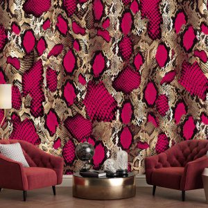پوستر دیواری پوست ماری قرمز ba-6060
