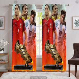 پرده سه بعدی فوتبالی طرح کفش طلای رونالدو