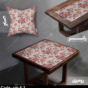 رومیزی و رانر طرح گل کد cm-5-3