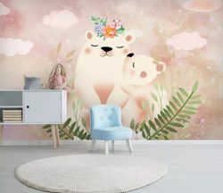 پوستر دیواری طرح کودکانه خرس مهربون