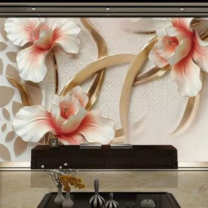 پوستر دیواری گل برجسته سه بعدی