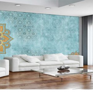 پوستردیواری کلاسیک فیروزه ای