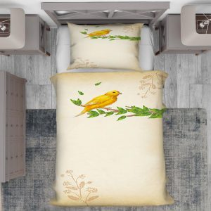 روتختی طرح نقاشی پرنده روی شاخه درخت