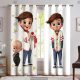 پرده اتاق پسرانه بچه رئیس pk-2053a