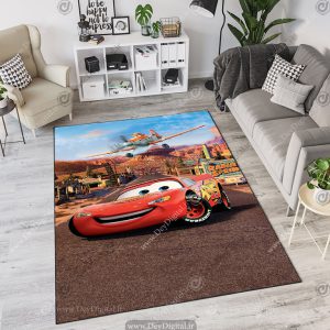 فرش چاپی کودک مک کوئین