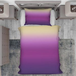 روتختی یک نفره طیف رنگ زرد و بنفش