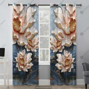 پوستر دیواری گل سه بعدی pk-2599