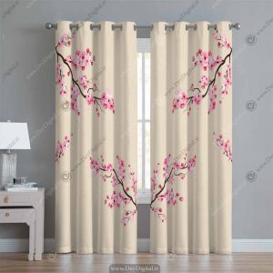 پرده پانچی گل شکوفه pk-2603
