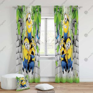 پرده اتاق خواب مینیون pk-2650