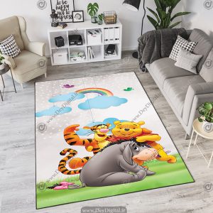 فرش چاپی طرح کارتونی وینی پو
