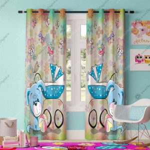 پرده پانچی کودک خرسی pk-2689