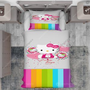روتختی دخترانه صورتی طوسی فانتزی مدل کیتی pk-2983