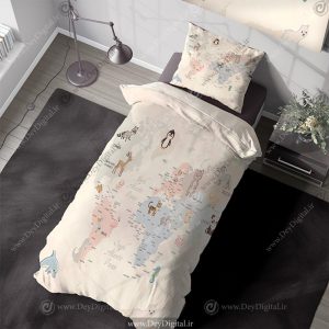 روتختی طرح نقشه و حیوانات عروسکی