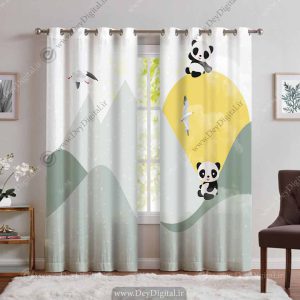 پرده پانچی خرس پاندا کارتونی pk-3130