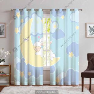 پرده پانچی کودک خواب روی ماه pk-3314