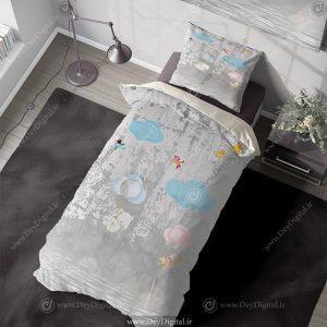 روتختی کودک طوسی طرح فیل عروسکی