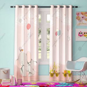 پرده چاپی عروسکی فیل pk-4112