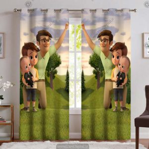 پرده پانچی پسرانه بچه رئیس pk-4122